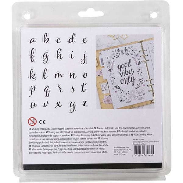 Produktbild: Creativ Company Sketch Marker, Strichst&auml;rke 1+2-5 mm, Standard-Farben, 12 Stk