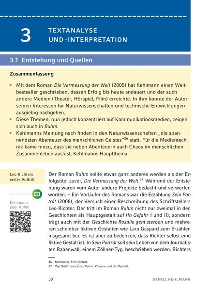 Produktbild: Ruhm von Daniel Kehlmann