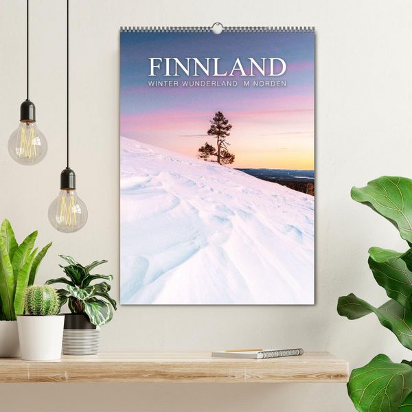 Produktbild: Finnland - Winter Wunderland (Wandkalender 2026 DIN A2 hoch), CALVENDO Monatskalender