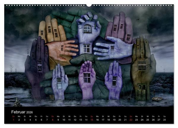 Produktbild: Moderner Surrealismus (Wandkalender 2026 DIN A2 quer), CALVENDO Monatskalender