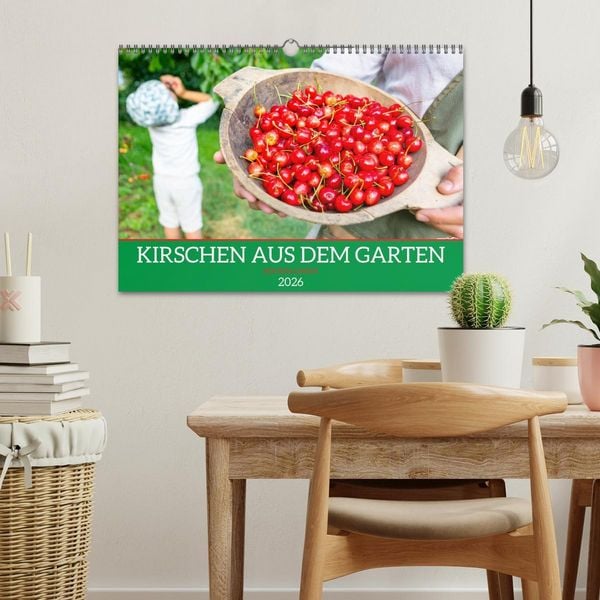 Produktbild: Kirschen aus dem Garten &ndash; Erntekalender (Wandkalender 2026 DIN A3 quer), CALVENDO Monatskalender