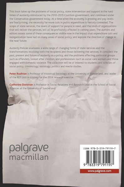 Produktbild: Austerity Policies