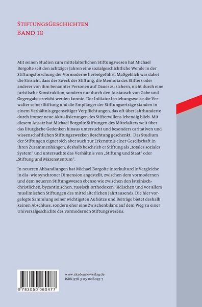 Produktbild: Stiftung und Memoria