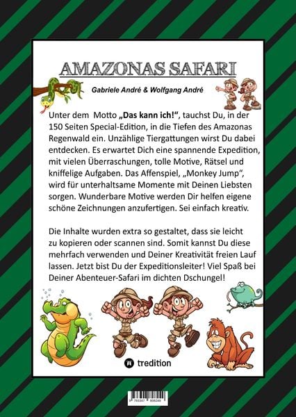 Produktbild: CRAFTBOOK - 150 SEITEN SPECIAL EDITION - TOLLE MOTIVE - BONUS SPIEL - MONKEY JUMP - R&Auml;TSEL - AMAZONAS REGENWALD