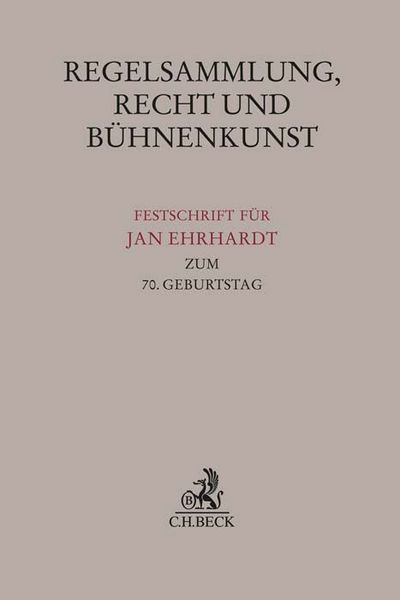 Produktbild: Regelsammlung, Recht und B&uuml;hnenkunst