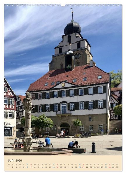Produktbild: Herrenberg im Fokus (Wandkalender 2026 DIN A2 hoch), CALVENDO Monatskalender