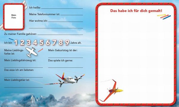 Produktbild: Disney Planes Kindergartenfreundebuch