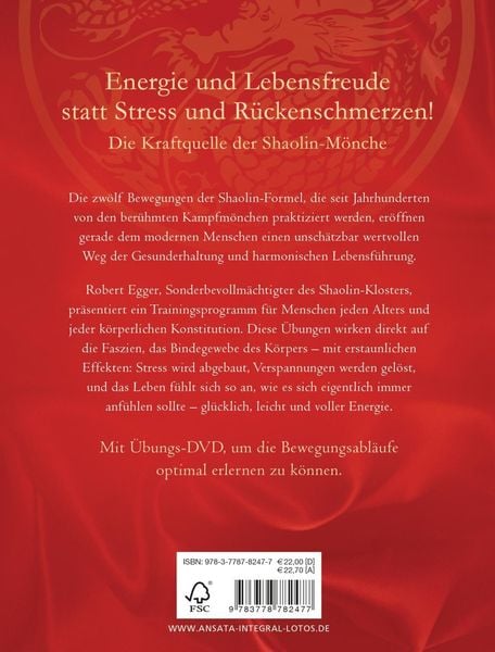 Produktbild: Die Shaolin-Formel (inkl. DVD)