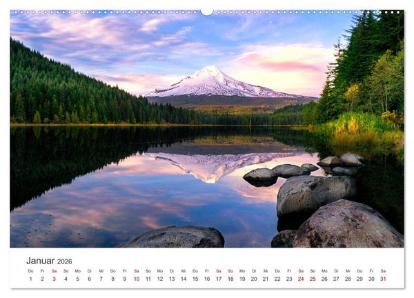Produktbild: Oregon - Amerikas wundersch&ouml;ne Westk&uuml;ste (Wandkalender 2026 DIN A2 quer), CALVENDO Monatskalender