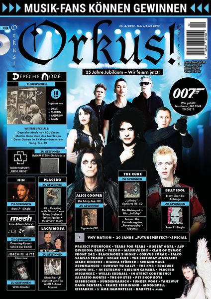 Produktbild: Orkus!-Edition Nr. 4 - M&auml;rz/April 2022 mit zahlreichen DEPECHE MODE-Specials!