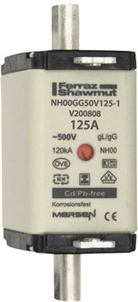 Mersen 1F765.000000 NH-Sicherung Sicherungsgröße = 00 125A 500V 1St.