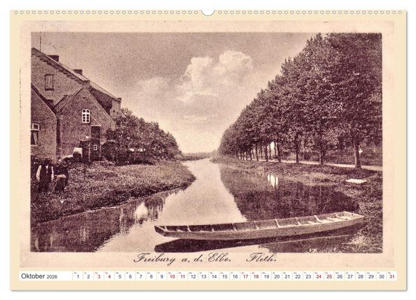 Produktbild: Gru&szlig; aus Freiburg an der Elbe (hochwertiger Premium Wandkalender 2026 DIN A2 quer), Kunstdruck in Hochglanz