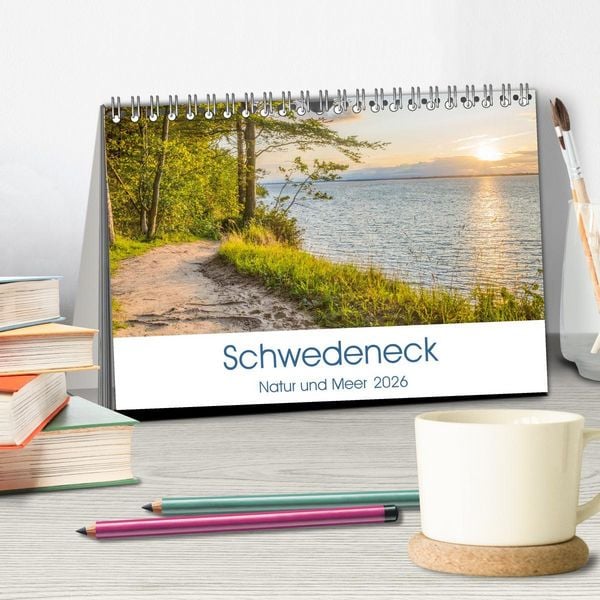 Produktbild: Schwedeneck Natur und Meer (Tischkalender 2026 DIN A5 quer), CALVENDO Monatskalender