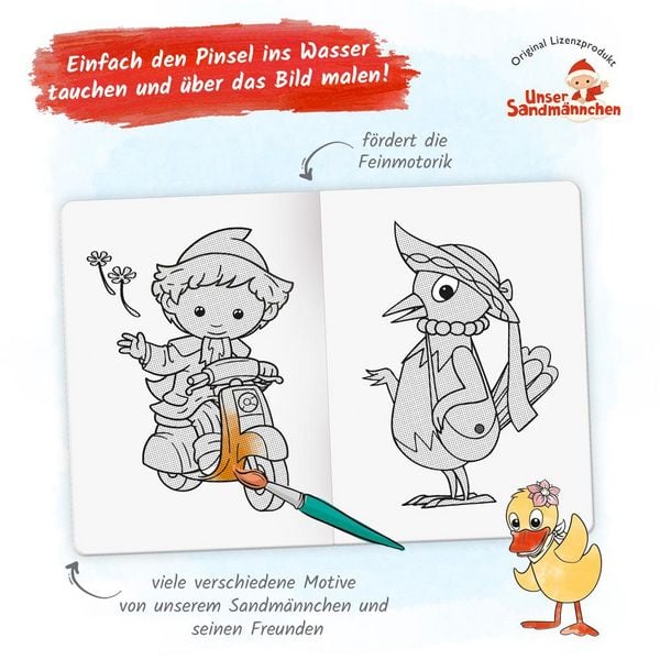 Produktbild: Tr&ouml;tsch Malbuch Unser Sandm&auml;nnchen Zaubermalbuch