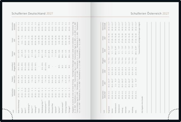 Produktbild: rido/id&eacute; 7013603017 Taschenkalender Premium Young Line Mini 2027 "Feather" A6, Textil