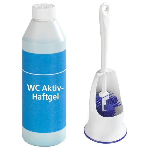 WC-Hygiene Set , mit WC-Bürstengarnitur und WC-Aktiv-Haftgel