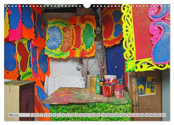 Produktbild: Farbenfrohes Bangladesch (Wandkalender 2026 DIN A3 quer), CALVENDO Monatskalender