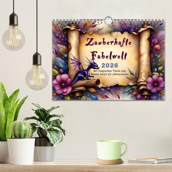 Produktbild: Zauberhafte Fabelwelt (Wandkalender 2026 DIN A4 quer), CALVENDO Monatskalender