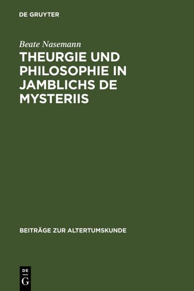 Produktbild: Theurgie und Philosophie in Jamblichs De mysteriis