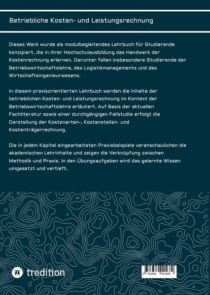 Produktbild: Betriebliche Kosten- und Leistungsrechnung