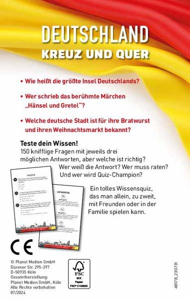 Produktbild: Deutschland-Quiz I ab 10 Jahren