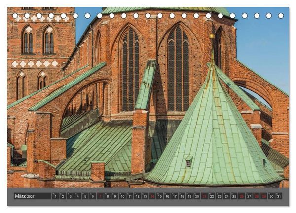 Produktbild: Die Hansestadt L&uuml;beck (Tischkalender 2027 DIN A5 quer), CALVENDO Monatskalender