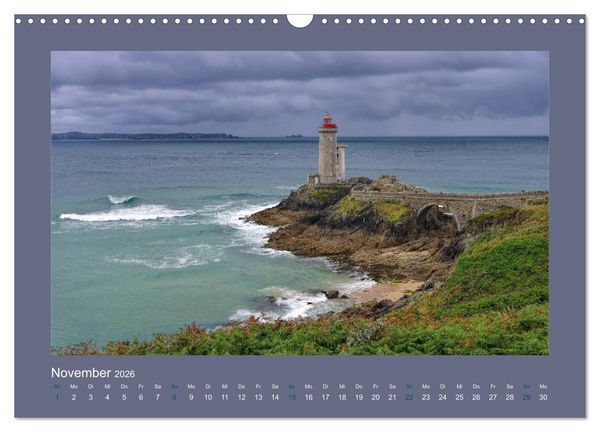 Produktbild: Leuchtt&uuml;rme - Wegweiser an der bretonischen K&uuml;ste (Wandkalender 2026 DIN A3 quer), CALVENDO Monatskalender