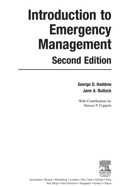 Produktbild: Introduction to Emergency Management
