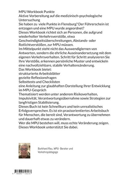 Produktbild: MPU Workbook -Punkte und Verkehrsdilikte-