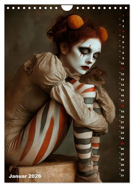 Produktbild: Clowngeschichten - Eine besondere Welt (Wandkalender 2026 DIN A4 hoch), CALVENDO Monatskalender