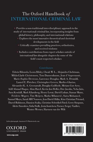 Produktbild: Oxford Handbook of International Criminal Law