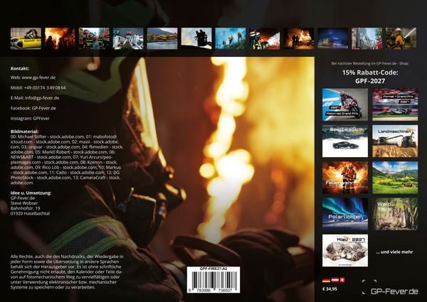 Produktbild: FIREFIGHTER - Retter in der Not - Feuerwehr - 2027 - Kalender DIN A2