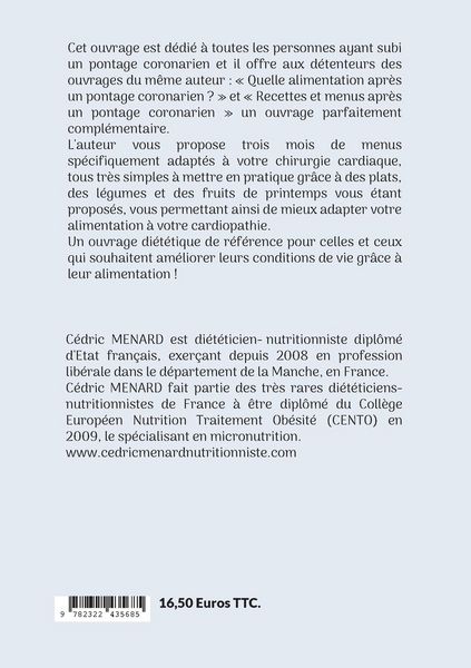 Produktbild: Menus de printemps apr&egrave;s un pontage coronarien.