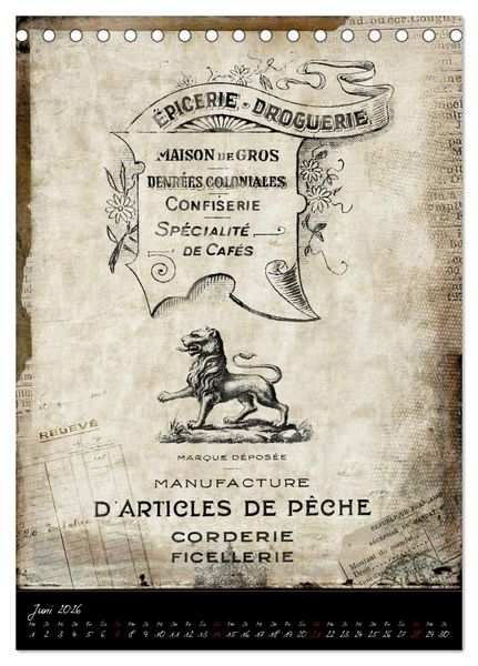 Produktbild: Vintage Welten (Tischkalender 2026 DIN A5 hoch), CALVENDO Monatskalender
