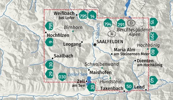 Produktbild: KOMPASS Wanderkarte 083 Saalfelden, Leogang, Maria Alm, Dienten am Hochk&ouml;nig 1:25.000