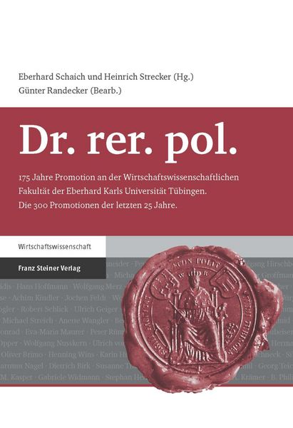 Produktbild: Dr. rer. pol.