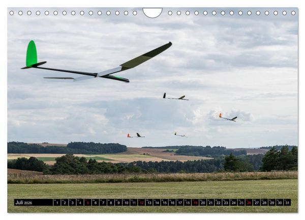 Produktbild: Modellflugkalender 2026 (Wandkalender 2026 DIN A4 quer), CALVENDO Monatskalender