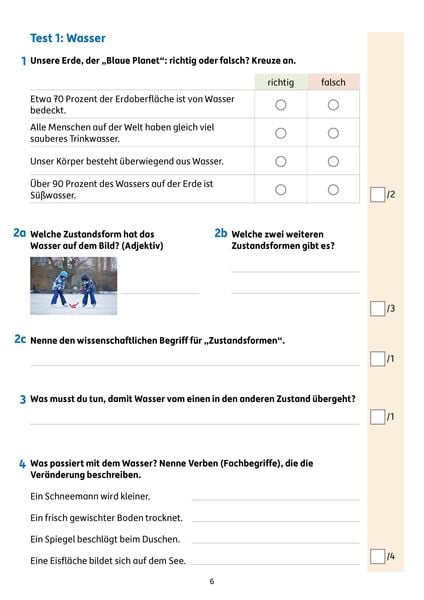 Produktbild: &Uuml;bungsheft mit Tests im Sachunterricht 4. Klasse
