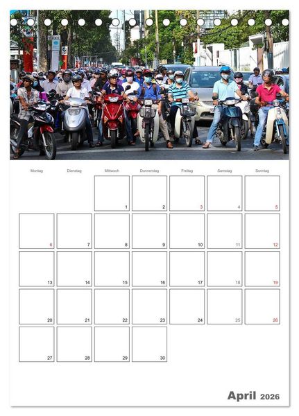 Produktbild: Vietnam 2026 Land der Kontraste (Tischkalender 2026 DIN A5 hoch), CALVENDO Monatskalender