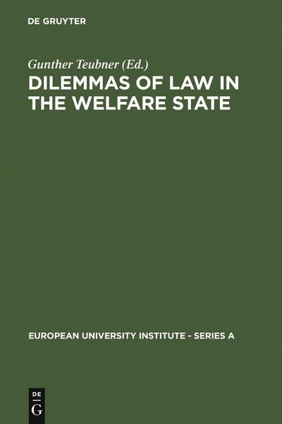 Produktbild: Dilemmas of Law in the Welfare State