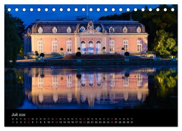 Produktbild: D&uuml;sseldorf bei Nacht (Tischkalender 2026 DIN A5 quer), CALVENDO Monatskalender