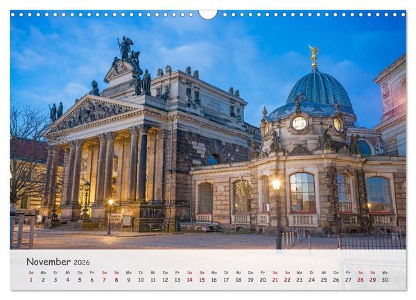 Produktbild: Dresden - Sachsens Perle an der Elbe (Wandkalender 2026 DIN A3 quer), CALVENDO Monatskalender