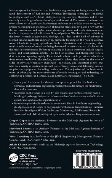 Produktbild: Robotic Technologies in Biomedical and Healthcare Engineering