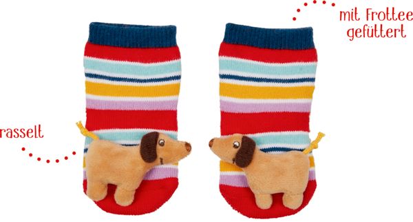 Produktbild: Rassels&ouml;ckchen Dackel - BabyGl&uuml;ck, one size (2-12 Mon.)