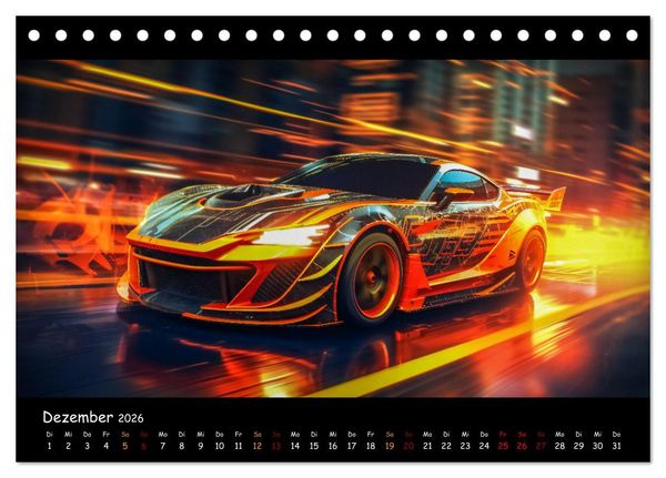 Produktbild: Im Rausch der Geschwindigkeit (Tischkalender 2026 DIN A5 quer), CALVENDO Monatskalender