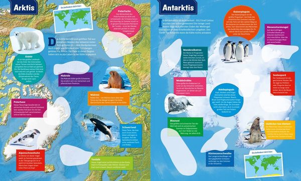 Produktbild: WAS IST WAS Sticker-Atlas Tiere