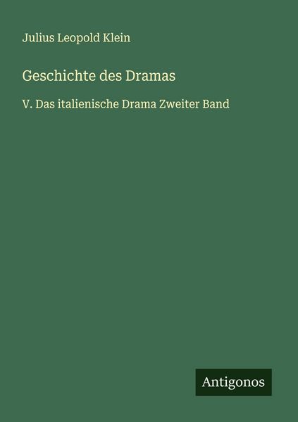 Produktbild: Geschichte des Dramas