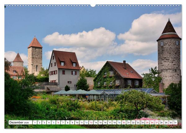 Produktbild: Dinkelsb&uuml;hl - Ansichtssache (Wandkalender 2026 DIN A2 quer), CALVENDO Monatskalender
