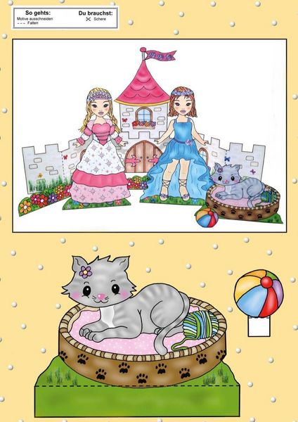 Produktbild: Das Ausschneide-Bastelbuch Anziehpuppen