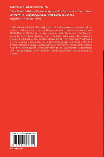 Produktbild: Advances in Computing and Network Communications
